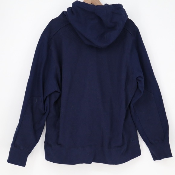 American Giant Classic Hoodie Mens XL Marine Navy Fleece Cotton Kangaroo Pocket - Picture 6 of 7